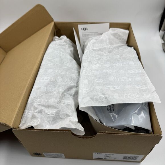 Ugg Australia Women’s Scuffette II Slippers – Suede Black/Grey – Size 8 New - Picture 15 of 16